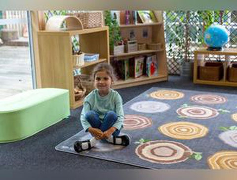 Natural World™ Tree Stump Placement 3x2m Carpet, Carpets, Mats & Rugs Learning SPACE