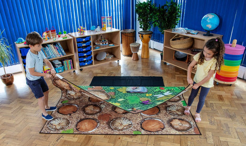 Natural World™ Woodland Double Sided 2x2m Carpet, Learning SPACE