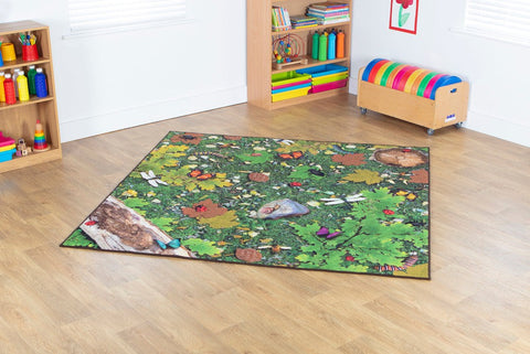 Natural World™ Woodland Double Sided 2x2m Carpet, Learning SPACE