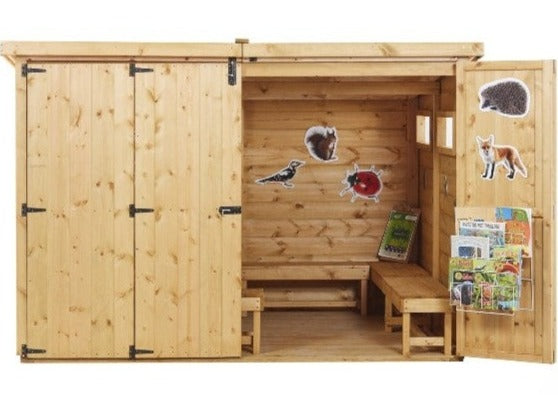 NatureNook Explorer's Hub - Closed Curriculum Forest Cabin, Learning SPACE