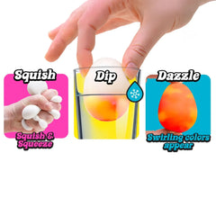 Needoh Dippin Dazzler Eggs-Calming & Anxiety,Fidget,Needoh,Squishing Fidget,Stress Relief,Toys for Anxiety-Learning SPACE