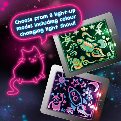 Glowpad Neon Glowpad Light Up Drawing Tablet | Learning SPACE