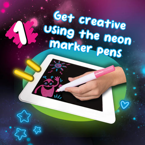 Glowpad Neon Glowpad Light Up Drawing Tablet | Learning SPACE