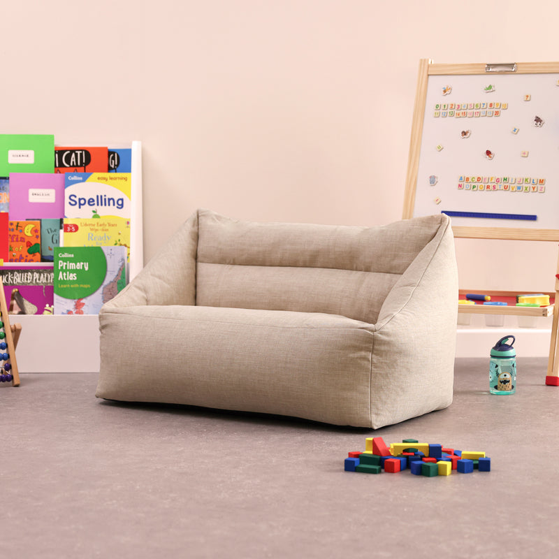 Neutral Kids Woven Bean Bag Seating, Learning SPACE