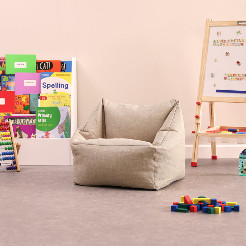Neutral Kids Woven Bean Bag Seating, Learning SPACE