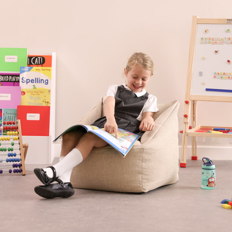 Neutral Kids Woven Bean Bag Seating, Learning SPACE