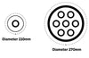 Nordic Tactile Discs 5 Large/5 Small Stepping Stones, Learning SPACE