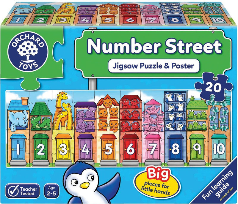 Number Street - Jigsaw Puzzle and Poster, Learning SPACE