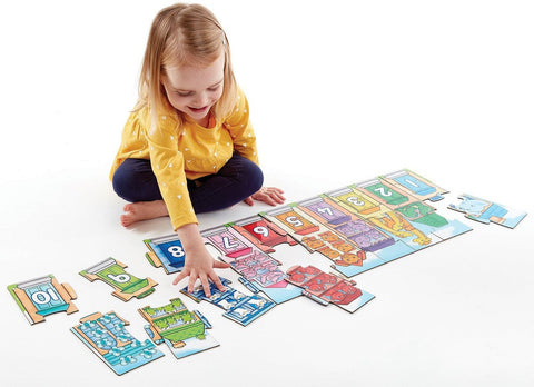 Number Street - Jigsaw Puzzle and Poster-13-99 Piece Jigsaw,Calmer Classrooms,Classroom Displays,Counting Numbers & Colour,Dyscalculia,Early Years Maths,Games & Toys,Gifts For 3-5 Years Old,Helps With,Maths,Maths Toys,Neuro Diversity,Orchard Toys,Primary Maths,Stock,Strength & Co-Ordination-Learning SPACE