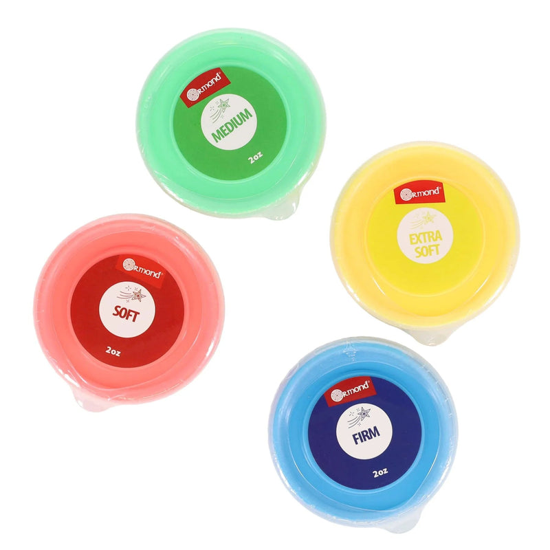 Ormond Fidget Fit Therapeutic Stress Putty - Pack of 4, Learning SPACE