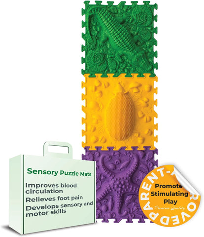 Orthopedic puzzle floor mat - set "Animal Trio", Learning SPACE