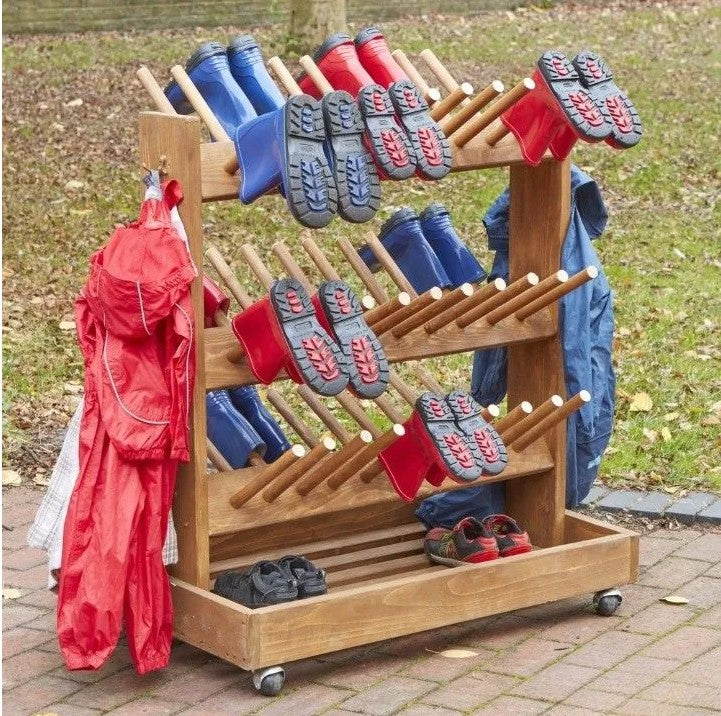 Outdoor Mobile Welly Storage, Learning SPACE