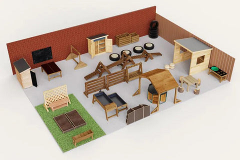 Outdoor Preschool Area - Small (70m2)-Cosy Direct,Cosy Kits,Cosy Outdoor,Nursery-Learning SPACE