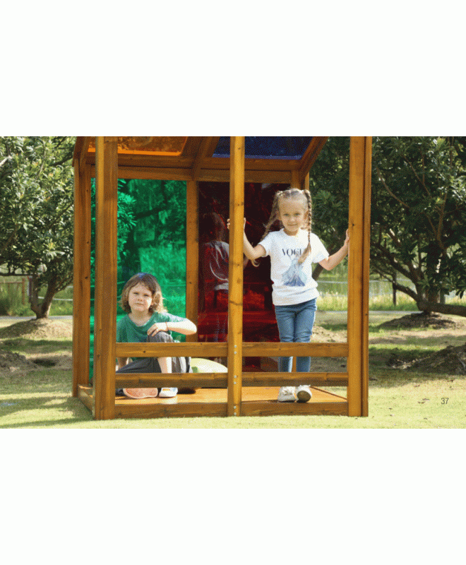 Outdoor Rainbow House, Learning SPACE