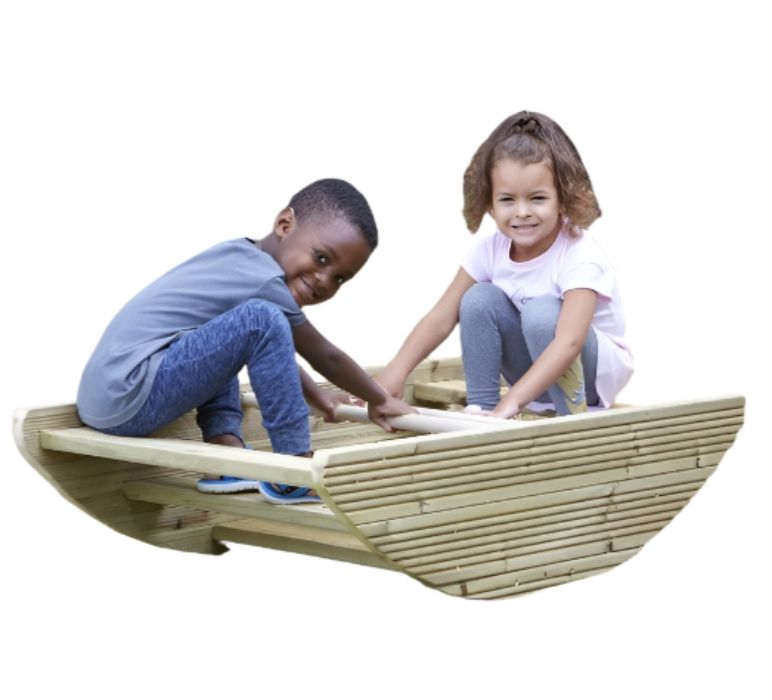 Outdoor Rocking Boat And Steps, Learning SPACE
