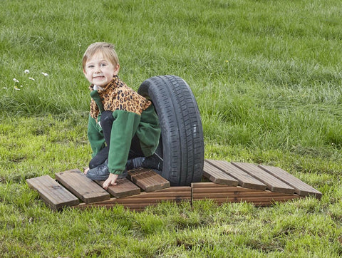 Outdoor Tyre Bridge Crawl-Through, Learning SPACE