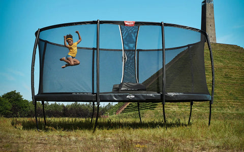 Oval BERG Grand Elite Trampoline With Safety Net 17ft x 11ft - Public Use Approved-Berg Toys,Commercial Trampolines,Teen & Adult Trampolines,Trampoline,Trampolines-Learning SPACE