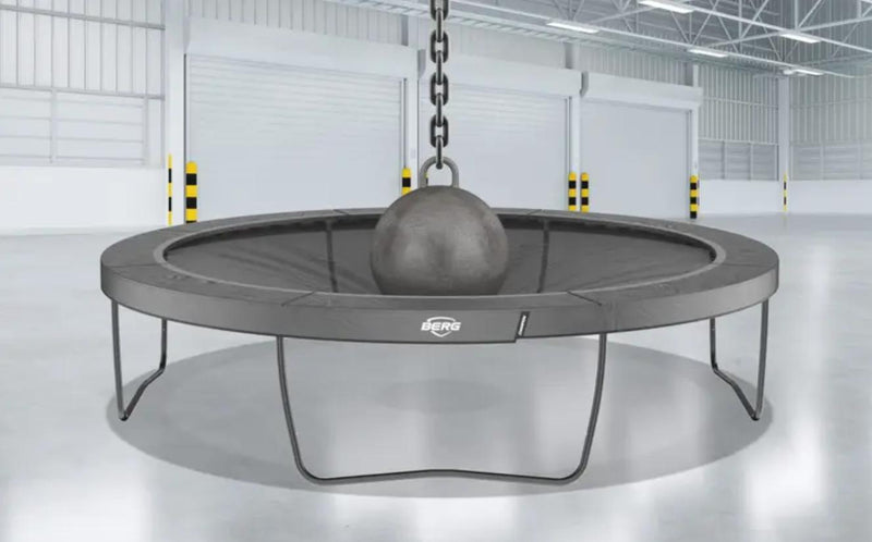 Round BERG Elite Trampoline With Safety Net - Public Use Approved, Learning SPACE