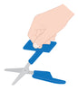 Childrens Push Down Table Top Scissors