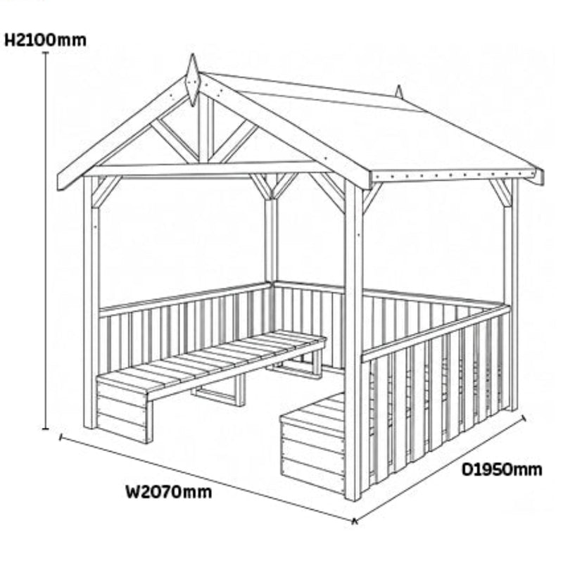 Children's Gazebo - Mainland UK only, Playhouse Learning SPACE