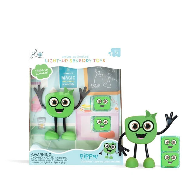 Glo Pals Light up Sensory Toy - Character Pack, Green Learning SPACE