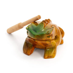 Wooden frog guiro with scraper included in the Percussion Plus World Rhythm Pack