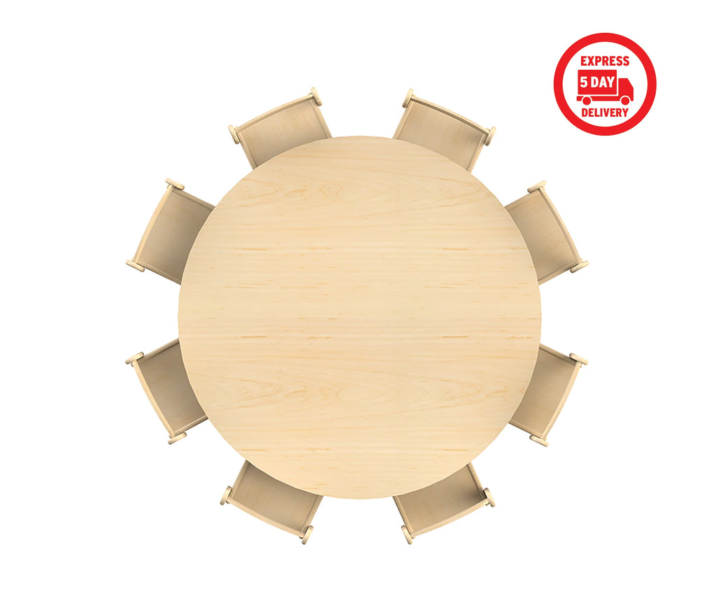 Circular Table with 8 Chairs