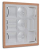 Sensory Shaped Wood Framed Wall Mirror