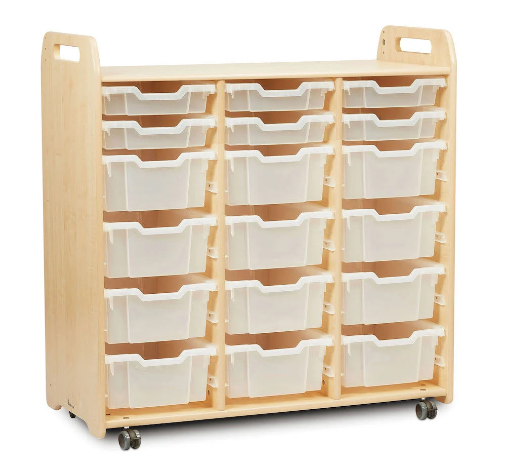 Tray Storage Unit (1080mm Height) With 6 Shallow And 12 Deep Trays