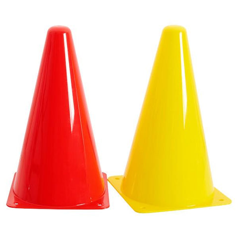 Pack of 12 Large & Flexible Marker Cone 2 Asst Colours, Learning SPACE