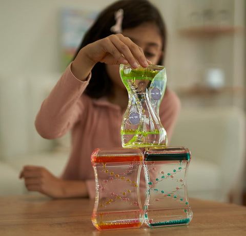 Pack of 3 Liquid Motion Toy Timers-Cause & Effect Toys,Classroom Packs,Fidget,Maths,Sand Timers & Timers,Visual Sensory Toys-Learning SPACE