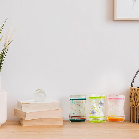 Pack of 3 Liquid Motion Toy Timers-Cause & Effect Toys,Classroom Packs,Fidget,Maths,Sand Timers & Timers,Visual Sensory Toys-Learning SPACE