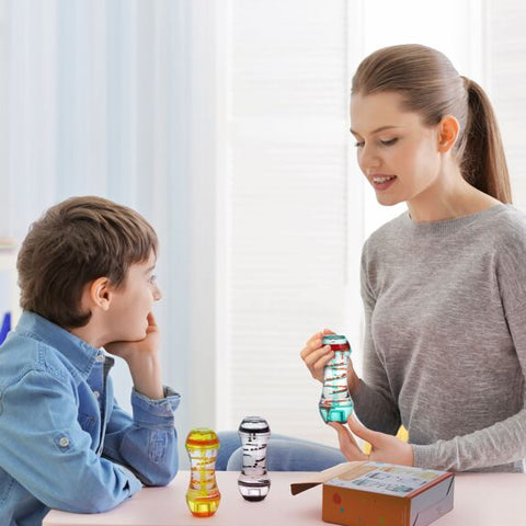 Pack of 3 Liquid Motion Toy Timers - Spiral-AllSensory,Calming & Anxiety,Cause & Effect Toys,Classroom Packs,Early Years Sensory Play,Fidget,Maths,Sand Timers & Timers,Sensory,sensory activity,Sensory Seeking,Star & Galaxy Theme Sensory Room,Teenage & Adult Sensory Gifts,Visual Fun,Visual Sensory Toys-Learning SPACE