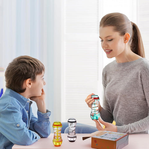 Pack of 3 Liquid Motion Toy Timers - Spiral-AllSensory,Calming & Anxiety,Cause & Effect Toys,Classroom Packs,Early Years Sensory Play,Fidget,Maths,Sand Timers & Timers,Sensory,sensory activity,Sensory Seeking,Star & Galaxy Theme Sensory Room,Teenage & Adult Sensory Gifts,Visual Fun,Visual Sensory Toys-Learning SPACE