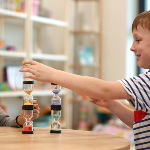 Pack of 4 Liquid Motion Toy Sand Timers - Hourglass-Cause & Effect Toys,Classroom Packs,excell2,Fidget,Maths,Sand Timers & Timers,Visual Sensory Toys-Learning SPACE