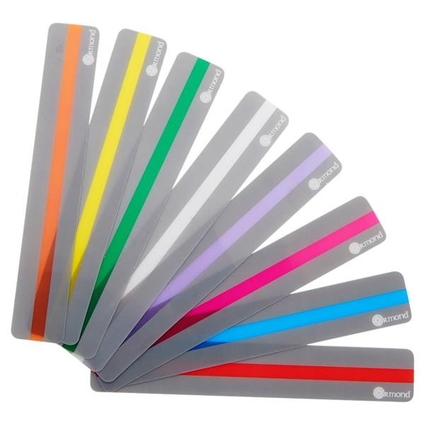 Pack of 8 Reading Tinted Overlays, Learning SPACE