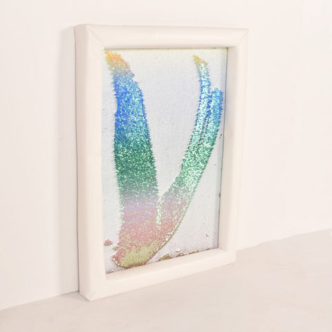 Padded Flip Sequin Board 750 x 550mm-Calmer Classrooms,Classroom Displays,Eco Friendly,excell2,Helps With,Rainbow Theme Sensory Room,Sensory Wall Panels & Accessories,Stock-Learning SPACE