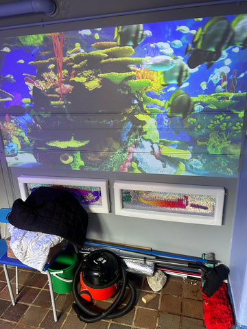 Padded Flip Sequin Board 840 x 300mm-Office Presentation Supplies-Calmer Classrooms,Classroom Displays,Eco Friendly,excell2,Helps With,Rainbow Theme Sensory Room,Sensory Wall Panels & Accessories,Stock-Learning SPACE