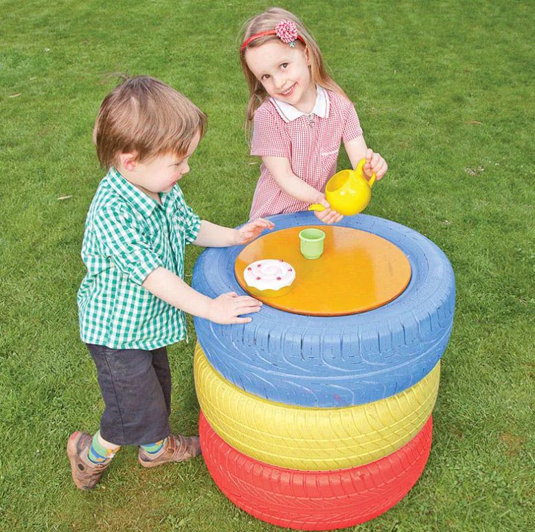 Painted Tyres (4Pk), Learning SPACE