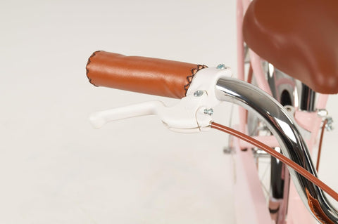 Pastel Pink Toimsa Vintage Bicycle 20 Inch Wheels for Older Children, Learning SPACE