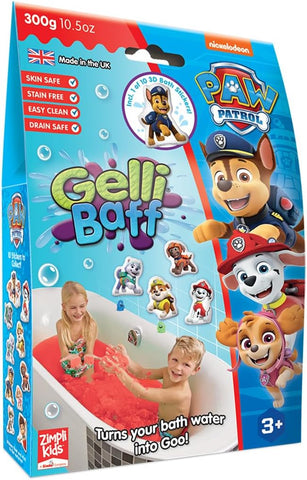 Paw Patrol Gelli Baff With Bath Stickers, Red Learning SPACE