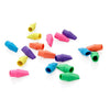 Pencil Top Erasers - Neon Collection 18 Pack, Stationery Learning SPACE
