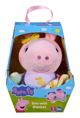 Peppa Pig Evie With Blanket-Casdon Toys,Christmas,Christmas 2025,Comfort Toys,Peppa Pig,Plush-Learning SPACE