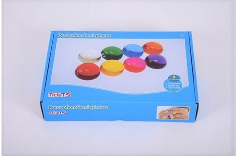 Perception Semisphere Pk 8 - Coloured Magnifier Set-Shape Sorters-AllSensory,Calming & Anxiety,Early Years Sensory Play,Helps With,Light Box Accessories,Nursery,SCOTEXCEL,Sensory Seeking,Stock,TickiT,Visual Sensory Toys-Learning SPACE