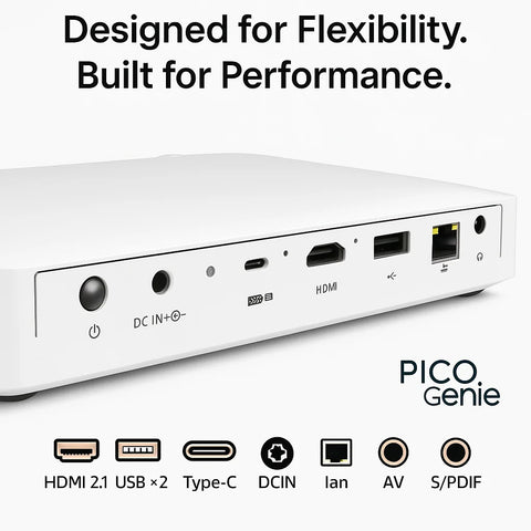 Pico Genie M550 Plus 4.0 Ultra-Portable Smart Projector-Pico Genie,Sensory Projectors,Teenage Projectors-Learning SPACE