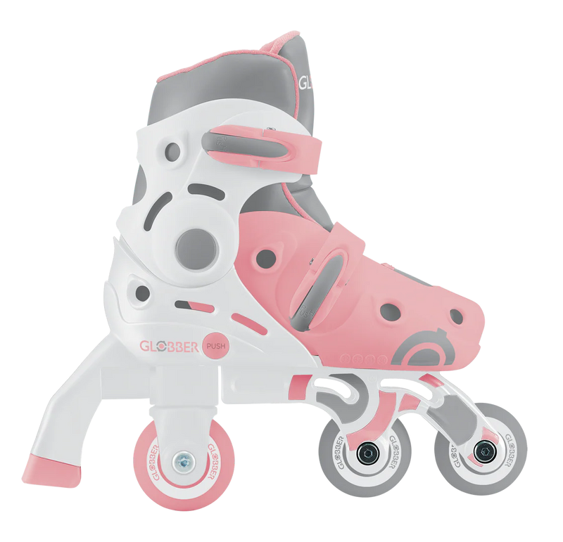 Pink Globber Learning Roller Skates 2 in 1 (Size EU 30-33), Learning SPACE