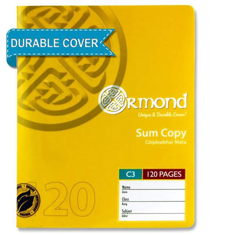 Pk 10. 120pg C3 Durable Cover Sum Copy Book, Learning SPACE