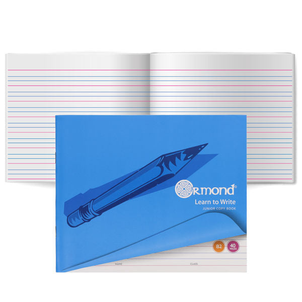 Pk 10. 40 Pages B2 Learn To Write Copy Exercise Book-Classroom Packs,Handwriting,Literacy Worksheets & Test Papers,Ormond,Paper & Card-Learning SPACE