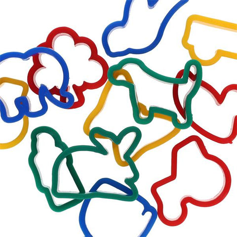 Pkt.12 Clay Cutters - Animals, Vehicles and Nature-Art Materials,Arts & Crafts,Craft Activities & Kits,Early Arts & Crafts,Messy Play,Modelling Clay,Primary Arts & Crafts,Strength & Co-Ordination-Learning SPACE