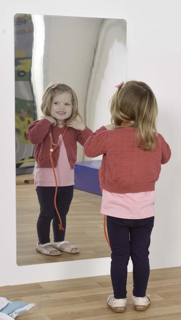 Plastic Rectangular Safety Mirror Pack of 2, Learning SPACE